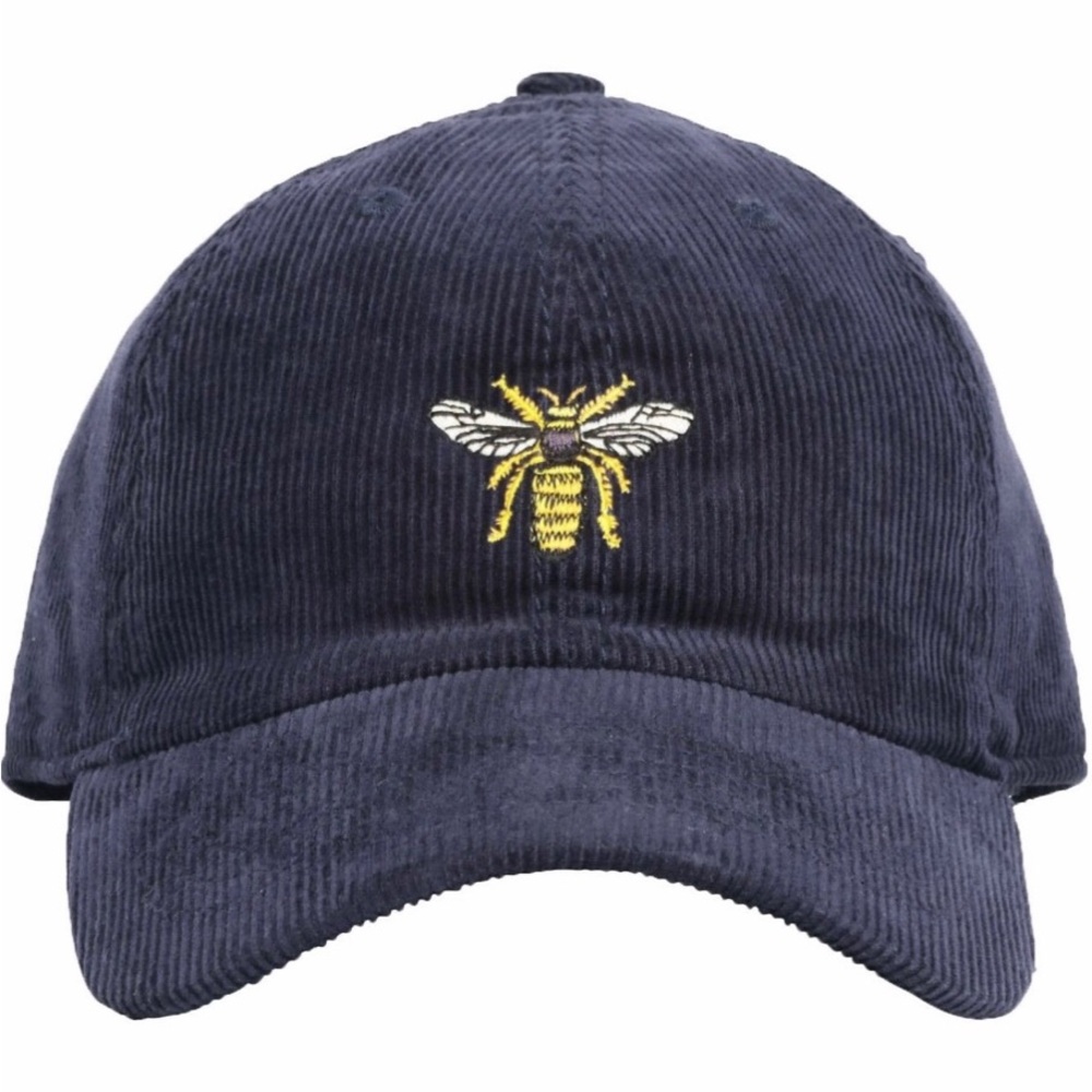 Rowing Blazers Navy Corduroy Hat with Embroidered Bee